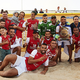 Futebol de Praia: SC Braga  Campeo da Europa
